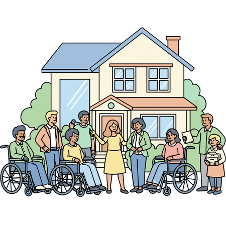 Caregiver assisting a senior client at home in los angeles