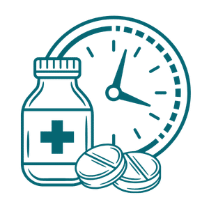 Medication timing icon