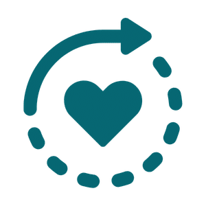 Stroke recovery care icon